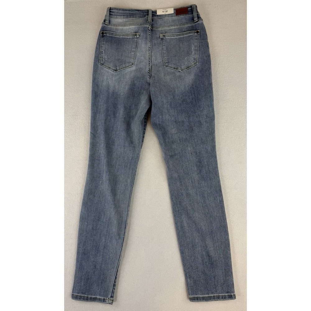 Judy Blue Relaxed Fit High-Rise Jeans Women's 5/27 Blue Stretch Denim JB82336LT - Picture 11 of 13